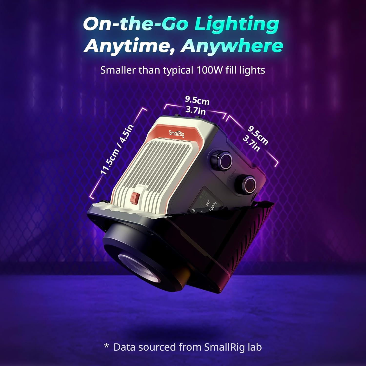 Thumbnail 1 de SMALLRIG RC 100C RGBWW Mini COB LED Video Light (App Control) – 100W Lite Version