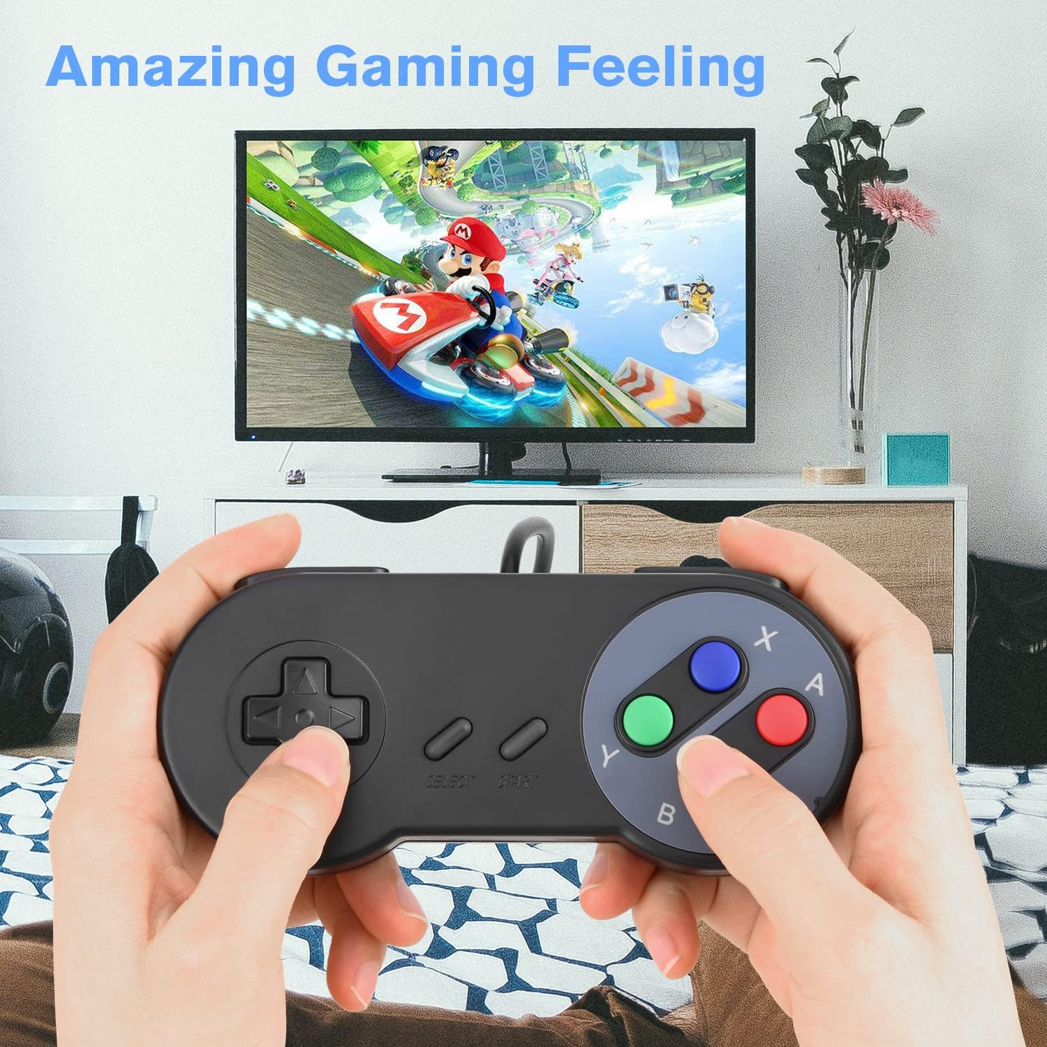 Thumbnail 6 de Rii Gaming GP100 : paire de manettes USB Plug’n Play pour PC, Mac, Linux et TV Box