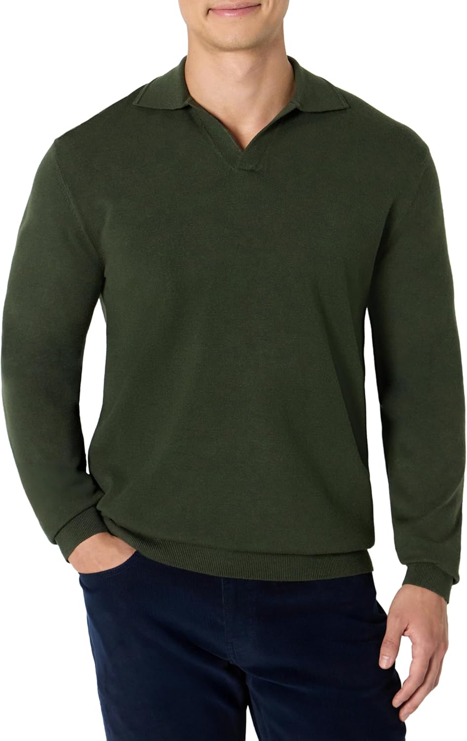 Thumbnail 3 de Amazon Essentials Men’s Long Sleeve Regular Fit Knit Polo Jumper