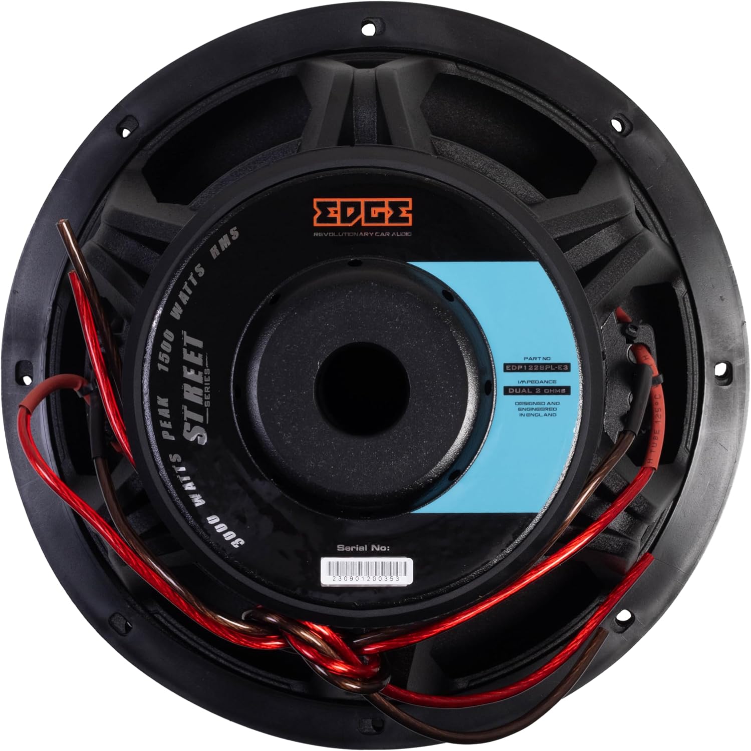 Detalle de EDGE Audio 12" Competition Subwoofer - 3000 Watts Max