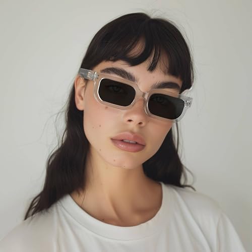 Thumbnail 3 de LONDON MOLE Icy: Gafas de sol rectangulares con bisagras de muelle, unisex