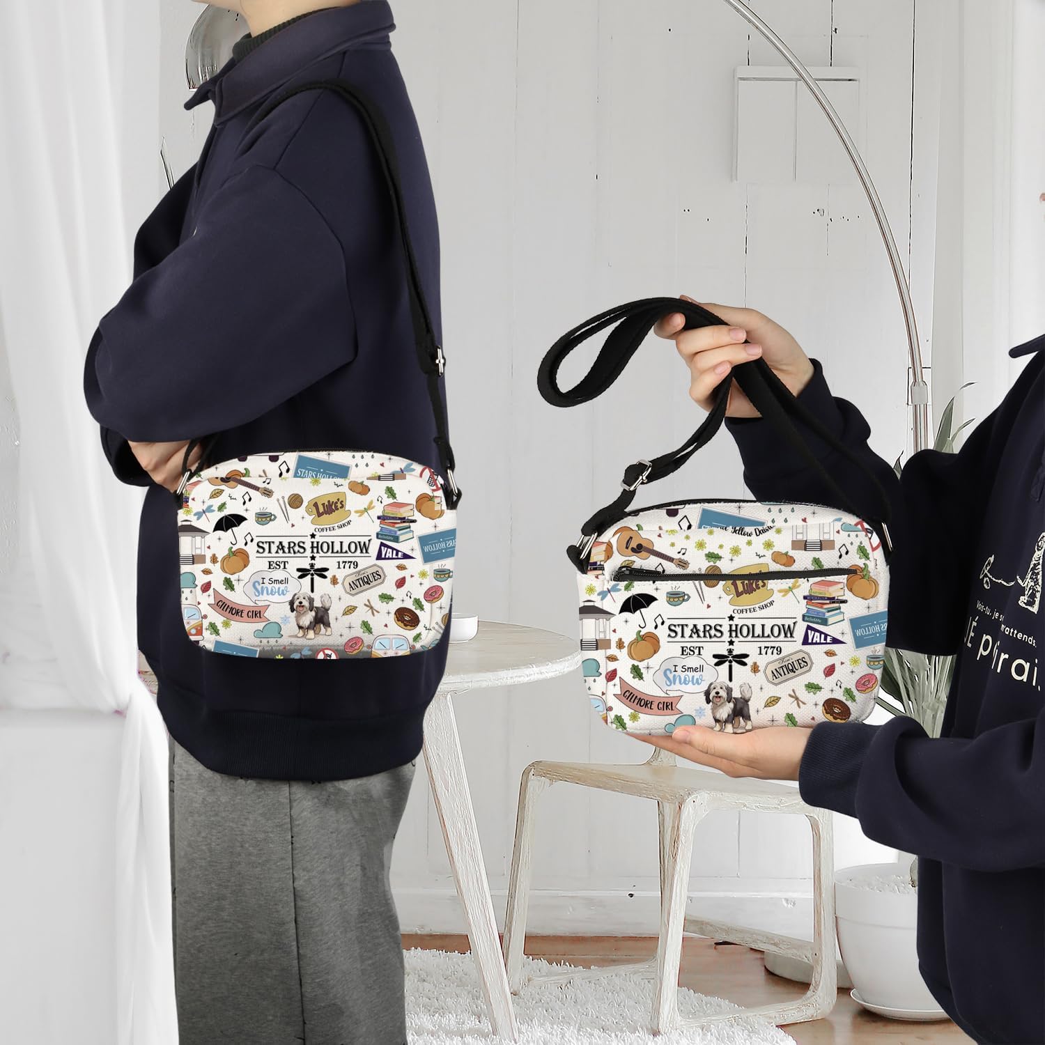 Thumbnail 1 de TSOTMO Stars Hollow Crossbody Bag – Lorelei & Rory Inspired Messenger, Lukes Diner Gift