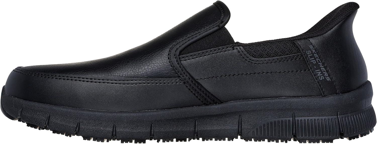 Detalle de SKECHERS スリップインズ ワーク:ナンパ - ブロクスティン_200304 メンズシューズ 防滑ラバーソール・レザーアッパー