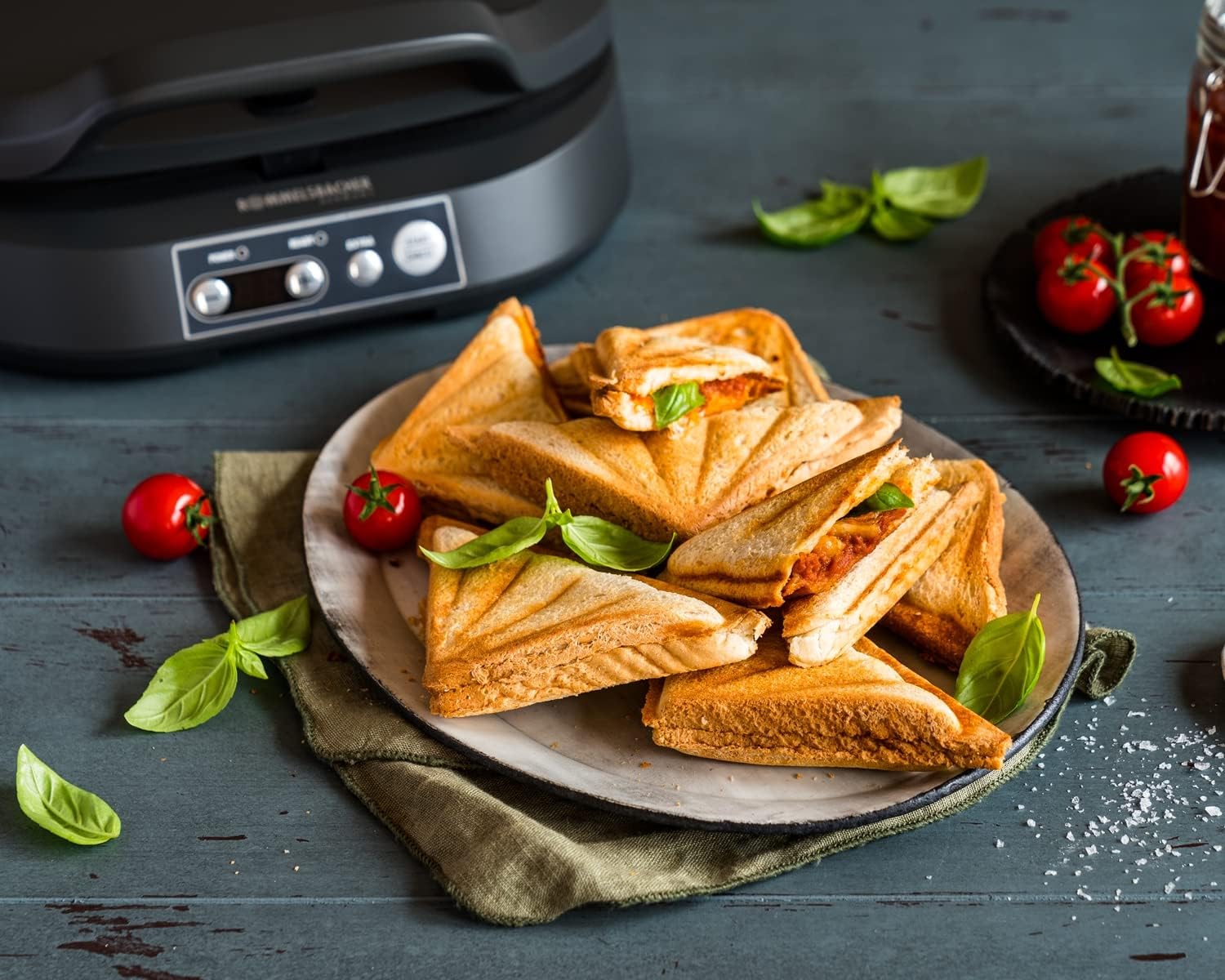 Detalle de ROMMELSBACHER ST 1800 Sam tosti-ijzer voor 4 XL-sandwiches, 1800 watt