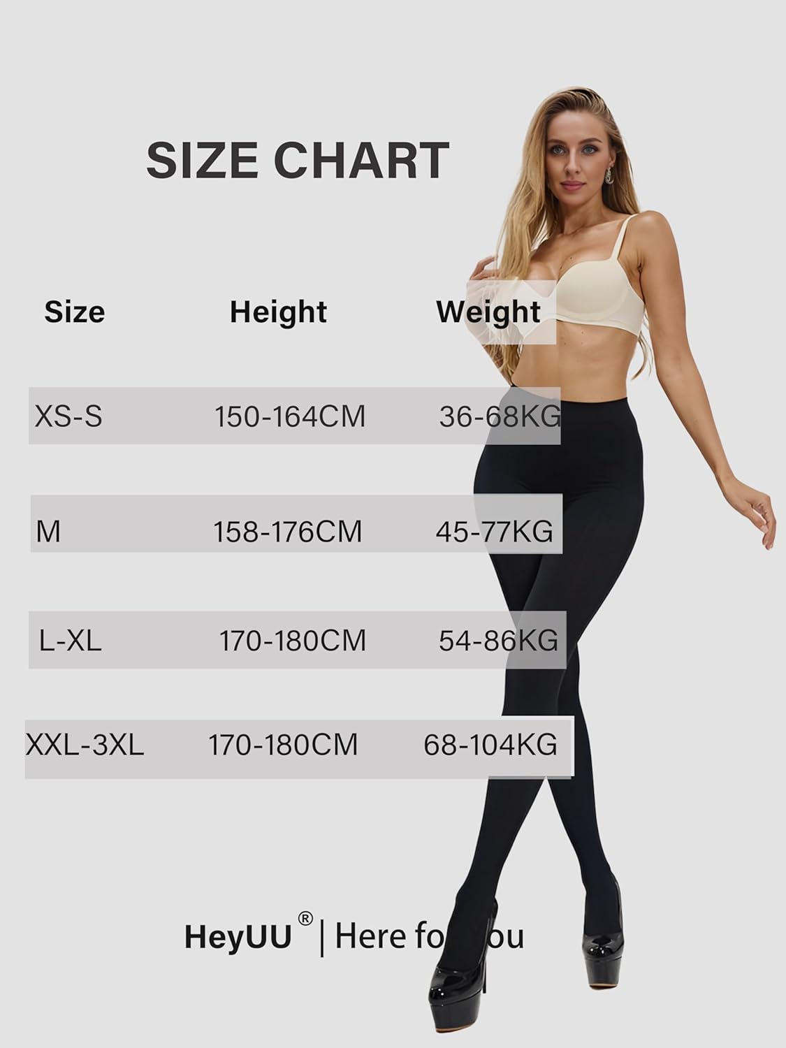 Thumbnail 5 de HeyUU Ladies Collants semi-opaques 80 DEN, microfibre colorés – confort et silhouette