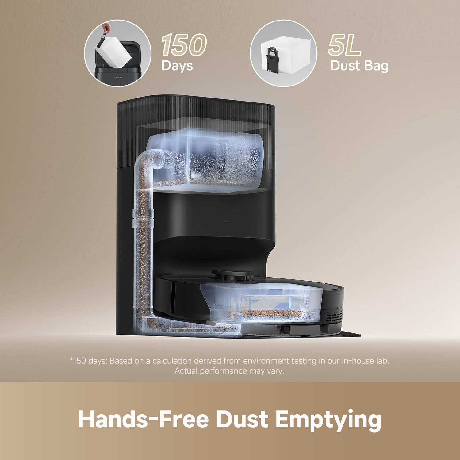 Detalle de Dreame D20 Plus robot vacuum 13000Pa