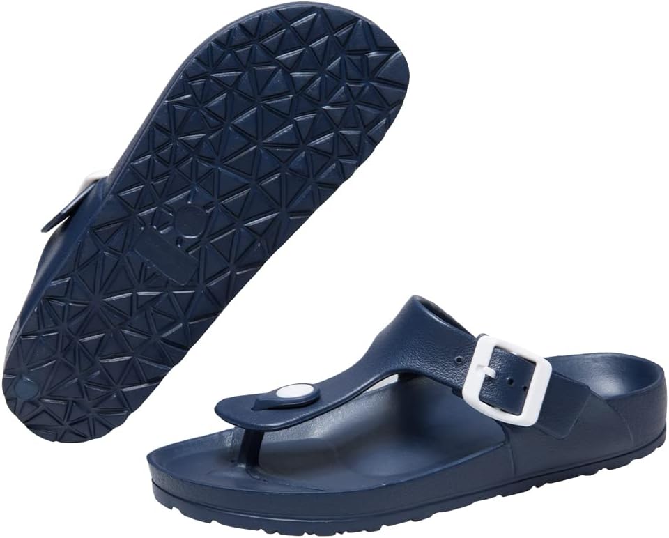 Detalle de JOMIX teenslippers voor dames van rubber met verstelbare bandjes en profielzool
