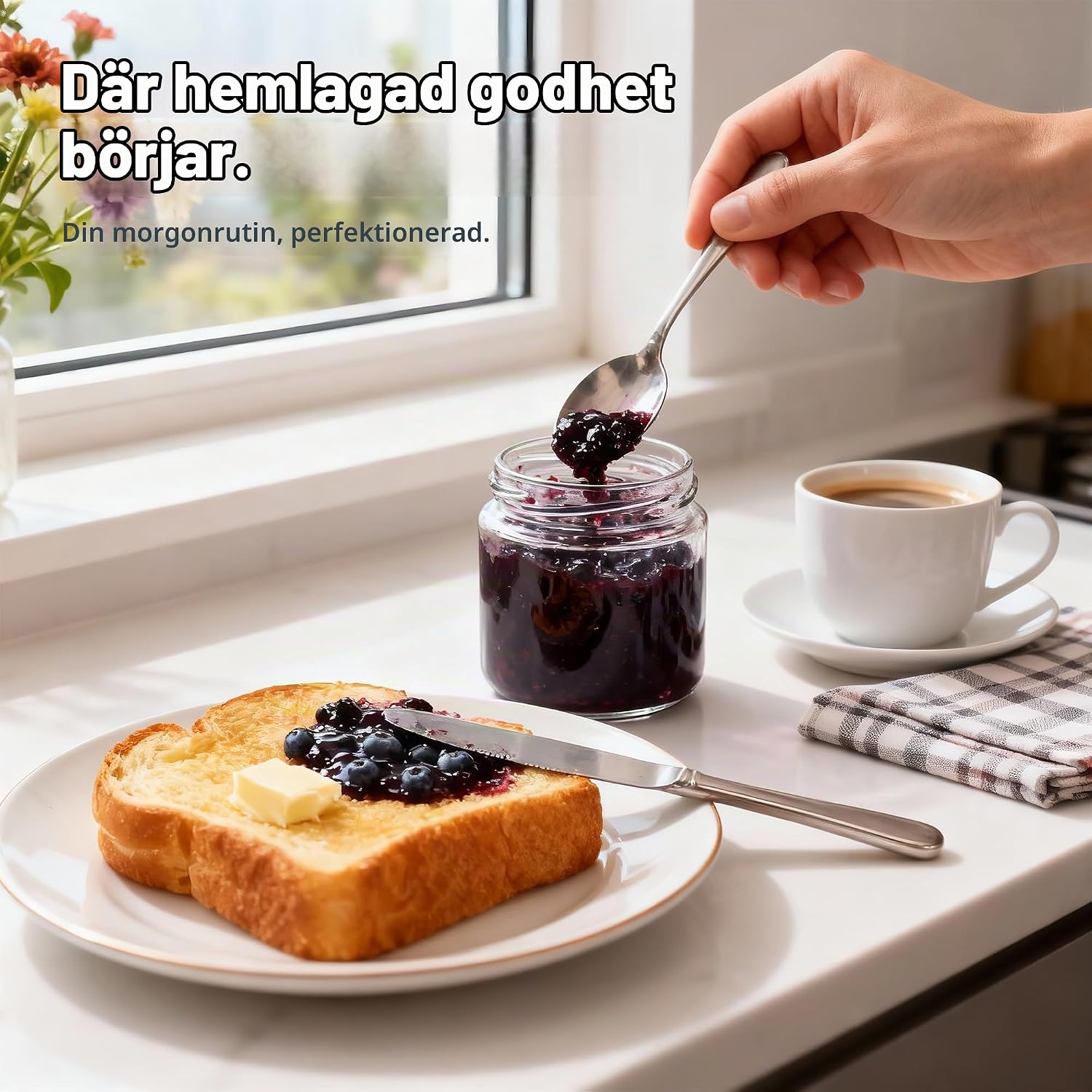 Detalle 2 de Hejo glasburkar, 12-pack, 150 ml med lufttäta skruvlock