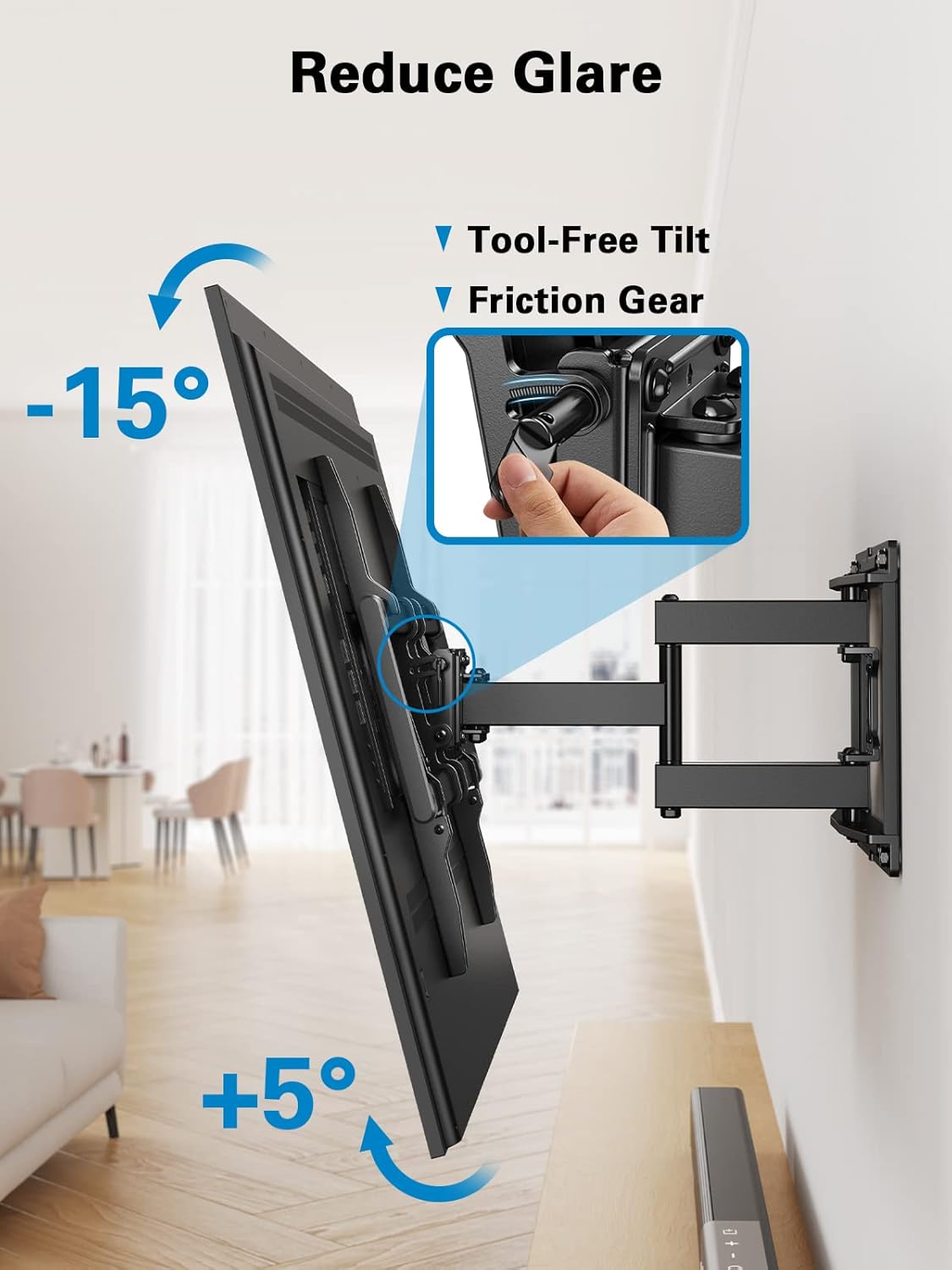 Thumbnail 4 de Pipishell Full Motion TV Mount 110 lbs