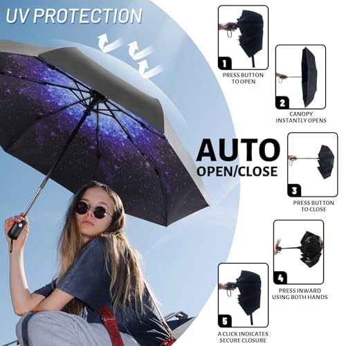 Thumbnail 4 de SY COMPACT Travel Umbrella: Windproof Automatic, UV Protection