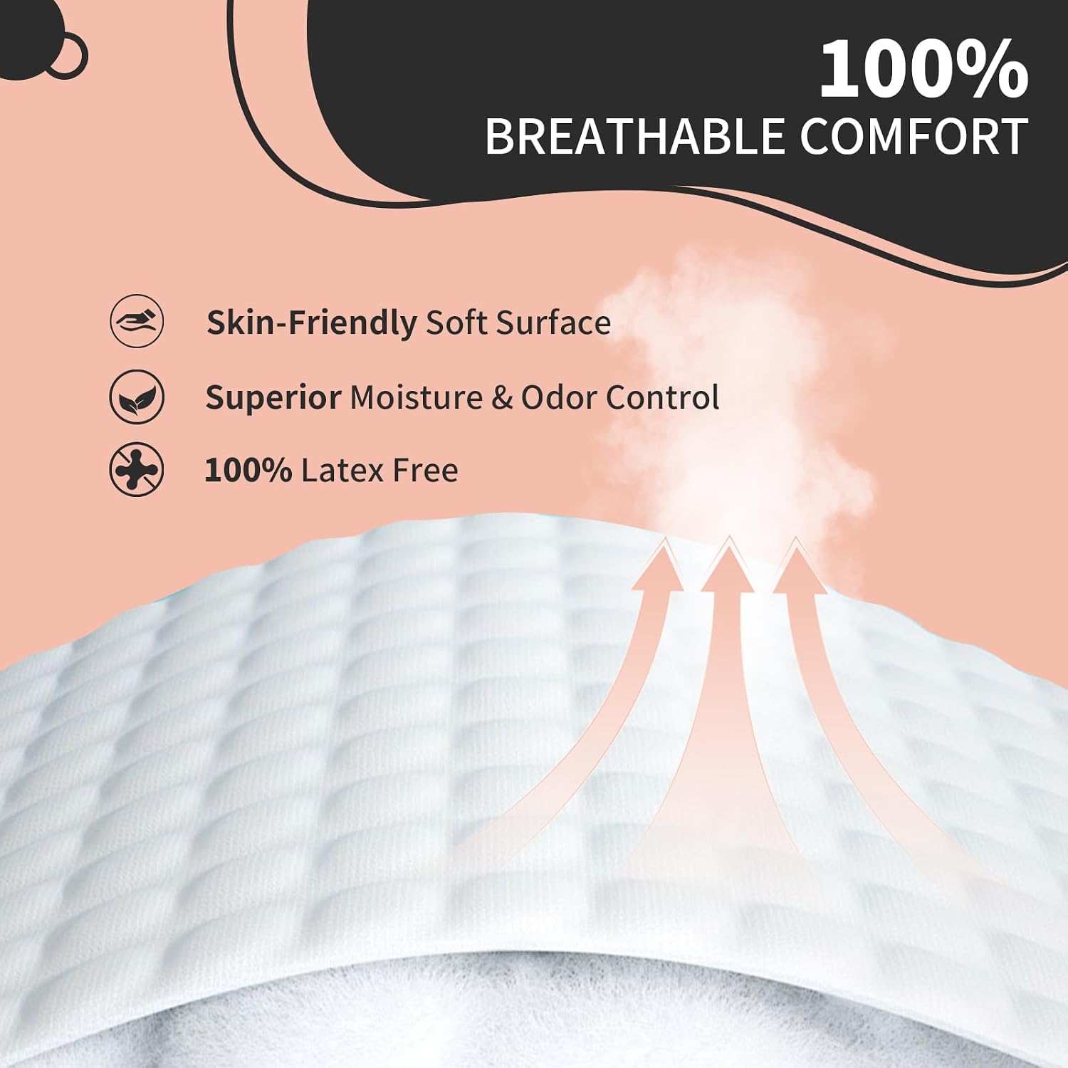 Detalle de MKISS Bed Pads Disposable 100 Count: Heavy-Duty 36x30 Incontinence Underpads