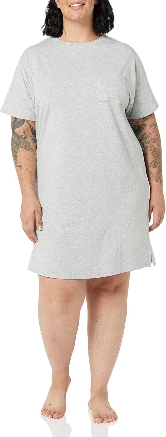 Amazon Essentials Women's Knit Jersey Sleep Tee Nightdress