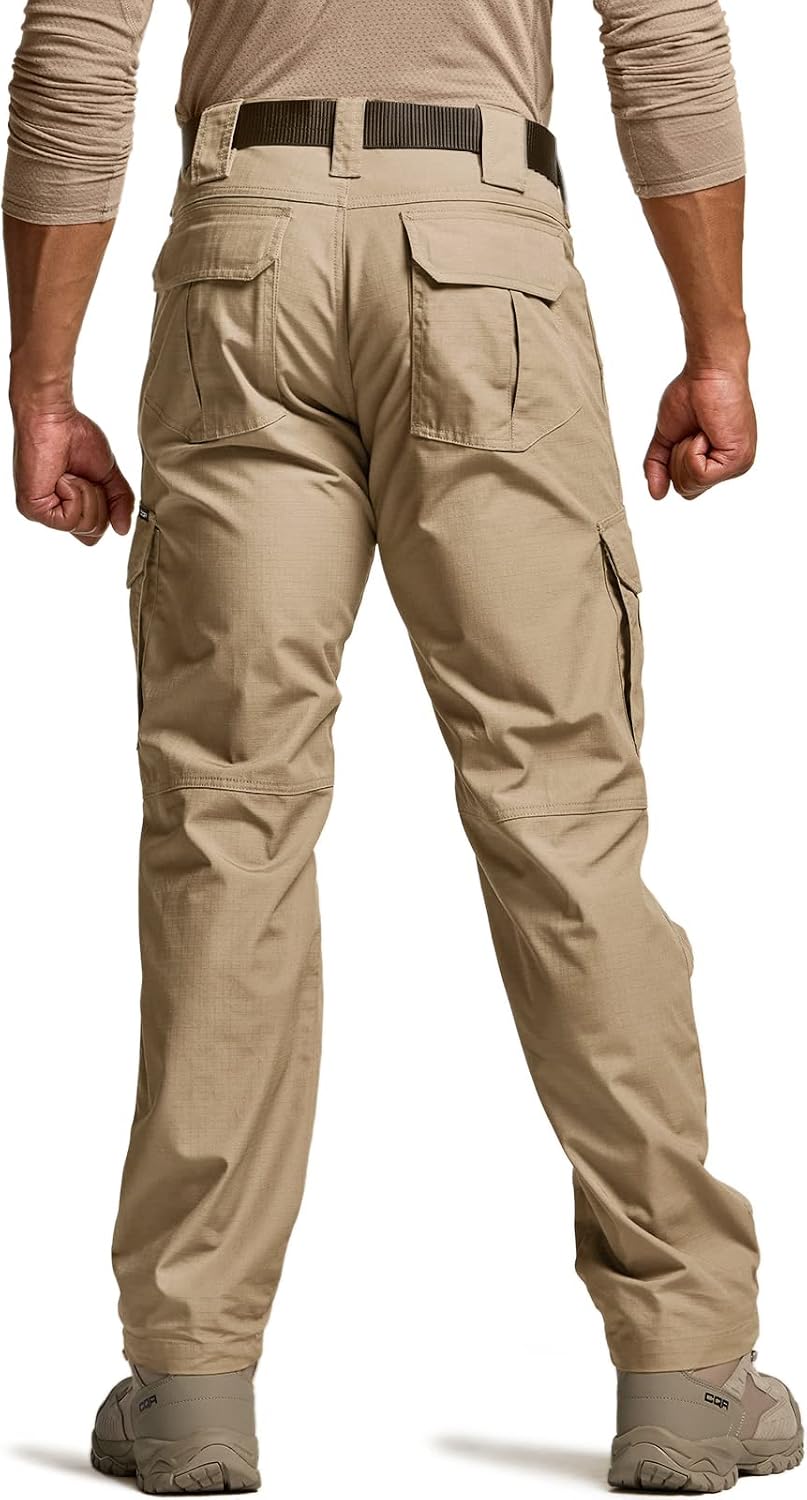 Detalle de CQR TLP117 Men's Tactical Ripstop Cargo Pants, Water-Resistant 65/35 Blend