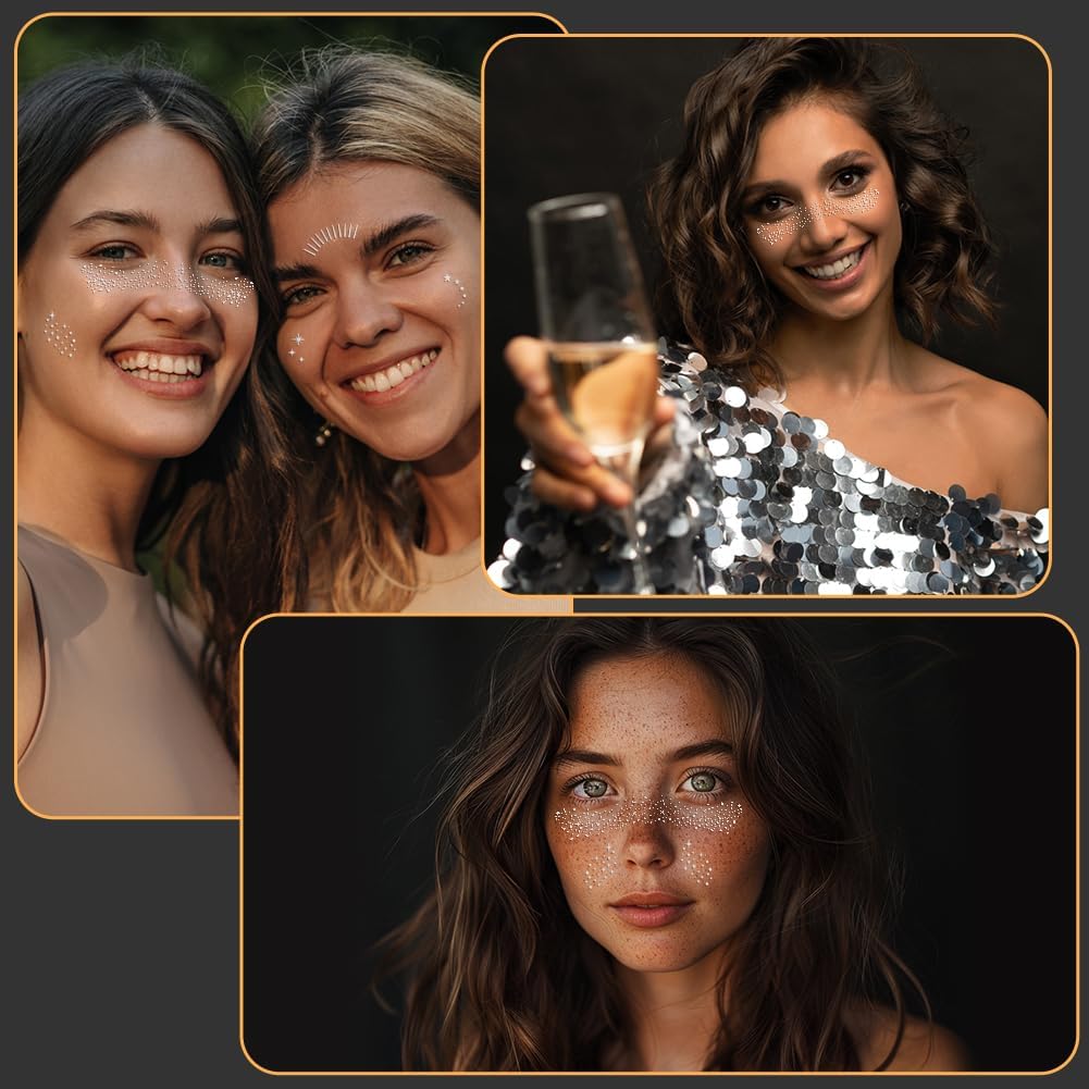 Thumbnail 6 de LOPHE Autocollants de taches de rousseur temporaires imperméables (12 feuilles, deux styles)