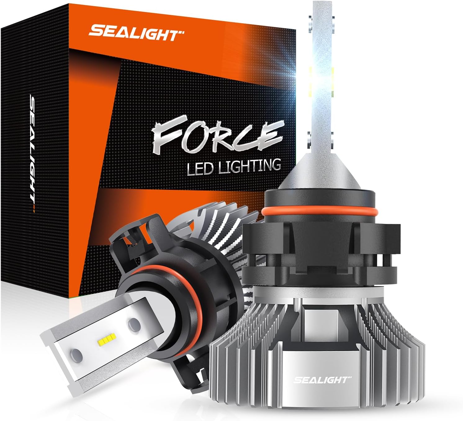 Detalle de SEALIGHT H11 LED Fog Light Bulbs (H11/H16/H8) – 10,000LM, 6000K Cool White, Pack of 2