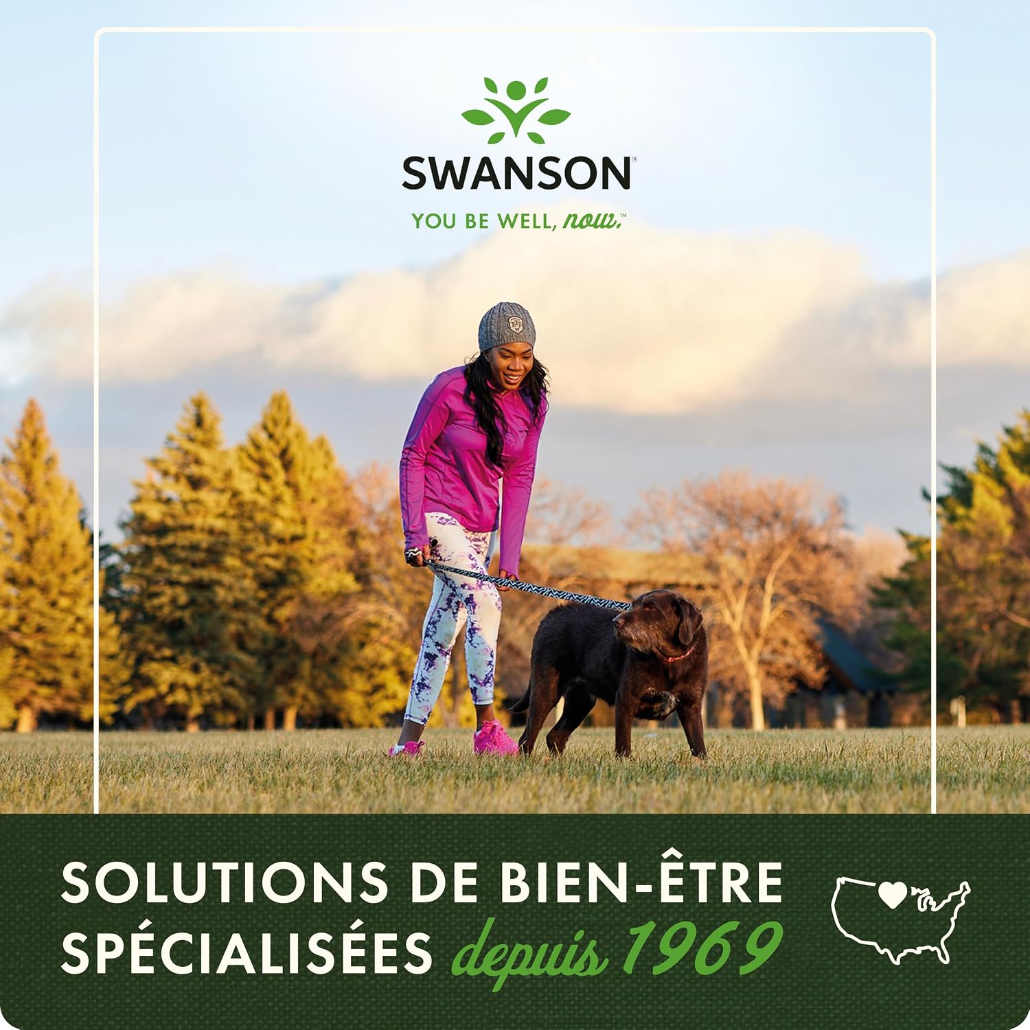 Detalle de Swanson L-Glutamine 500 mg – 100 capsules, sans gluten, sans soja, sans OGM