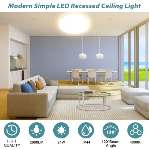 Detalle de Plafoniera LED Soffitto 24W 4000K – Swoieltr