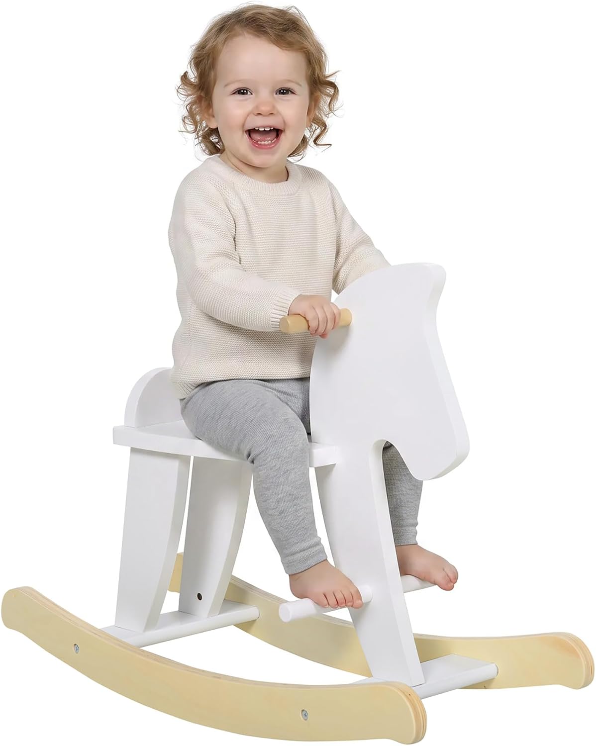 Detalle de Qaba Wooden Rocking Horse