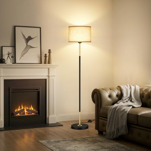 Thumbnail 6 de OUTON Lampadaire sur Pied Salon – 3 Températures de Couleur, Noir et Or