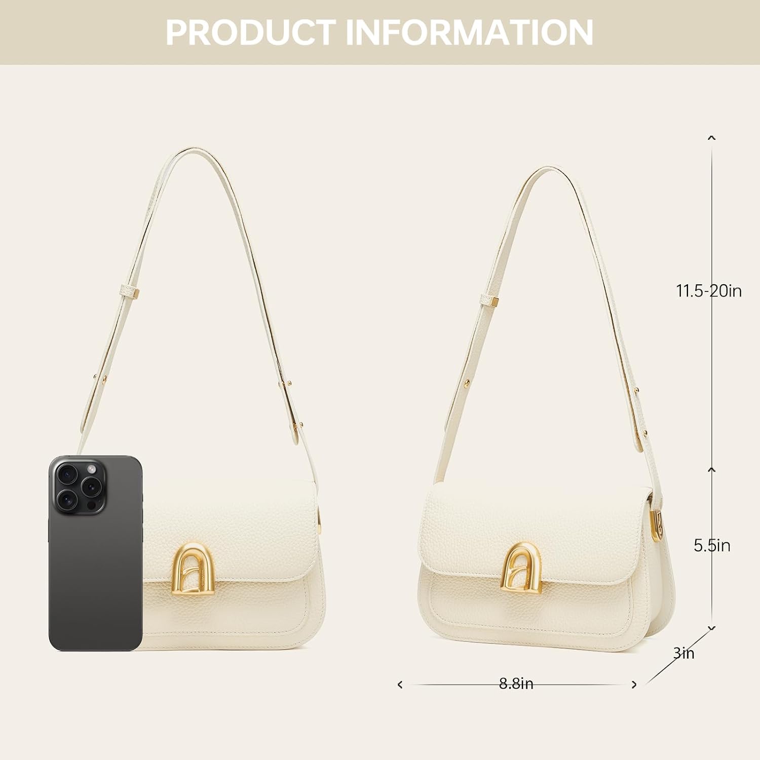 Detalle de LA FESTIN Shoulder Purse with Adjustable Strap