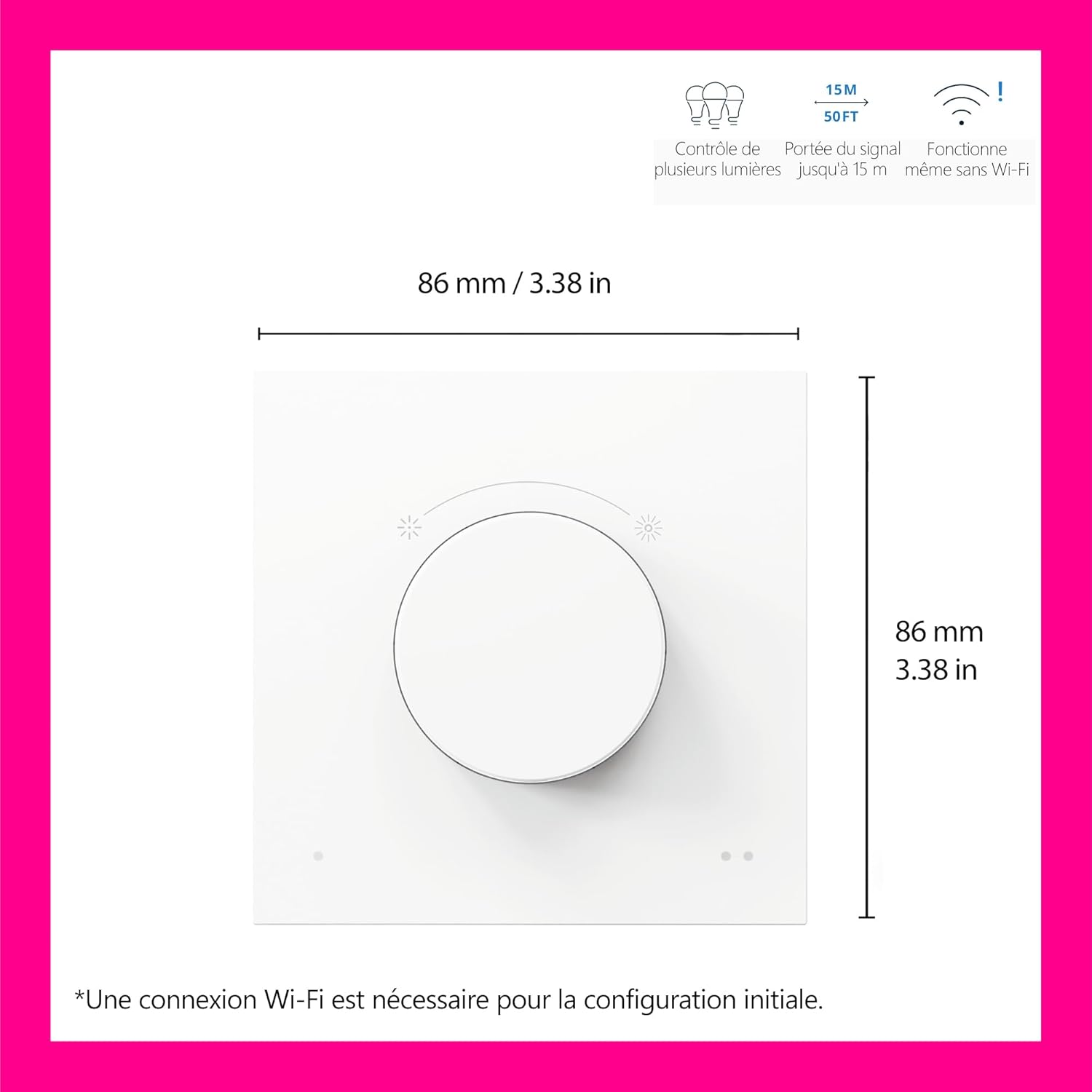 Thumbnail 2 de WiZ Smart Dial Switch — Interrupteur à cadran connecté sans installation