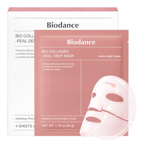 Imagen de BIODANCE Bio-Collagen Hydrogel Overnight Face Mask (4 PCs) — Deep Hydration, Pore Refinement and Barrier Support en OfertitasTOP