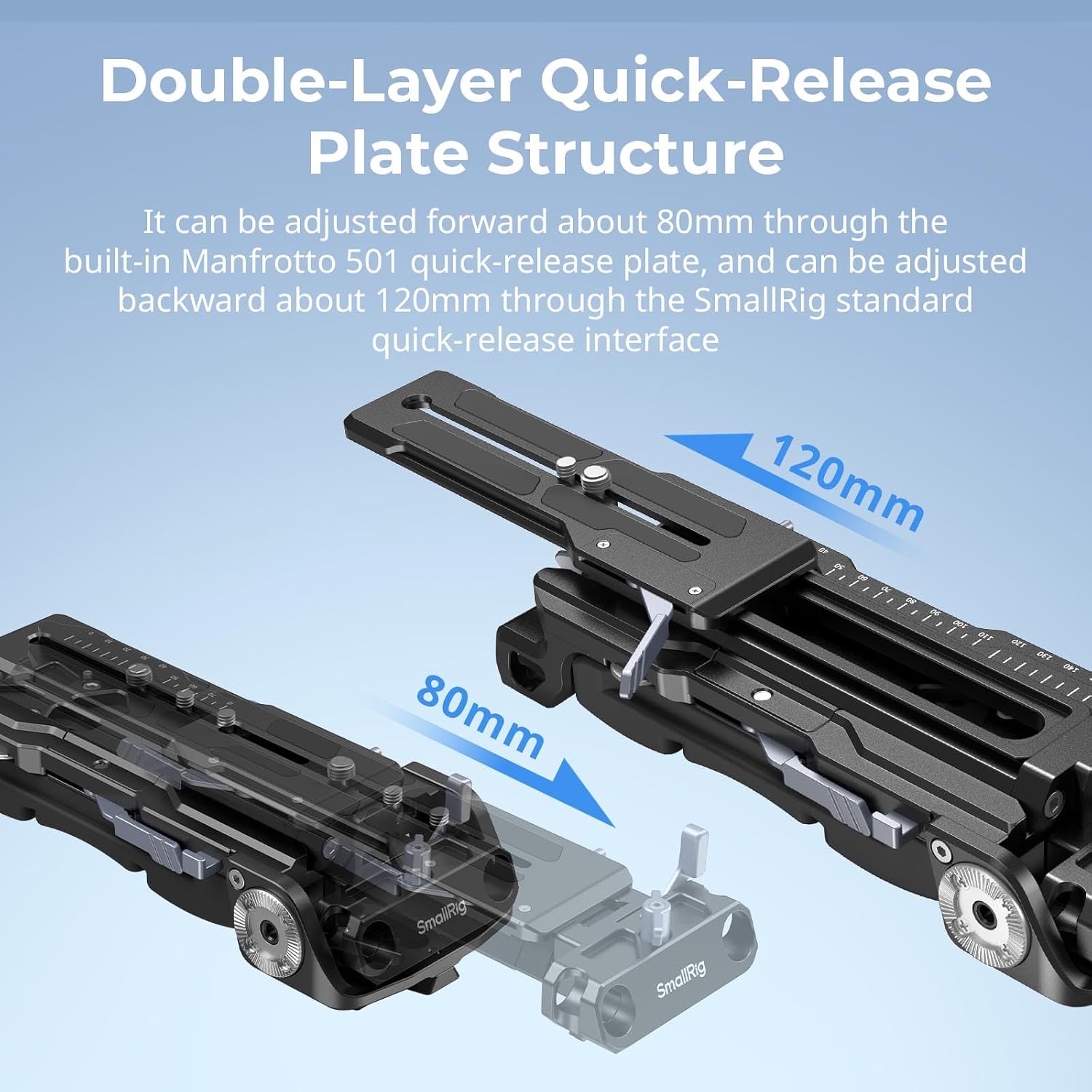 Thumbnail 2 de SMALLRIG 2837C Quick Release Shoulder Plate 15mm