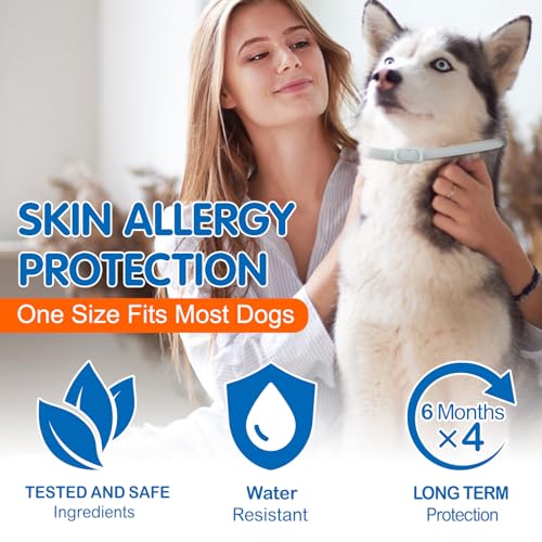 Thumbnail 5 de AIKUWWOIRQIA Collier anti-puces pour chien, lot de 4 réglables et résistants à l’eau