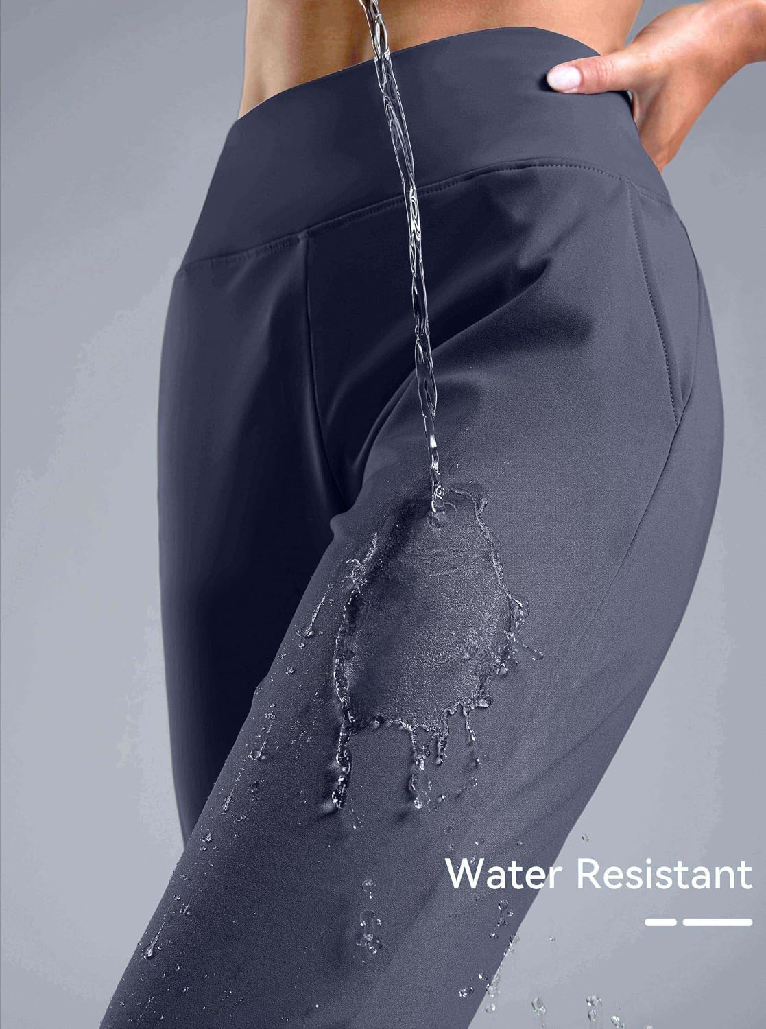 Detalle 1 de G Gradual Women's Fleece-Lined Joggers, High-Waisted Water-Resistant Winter Pants