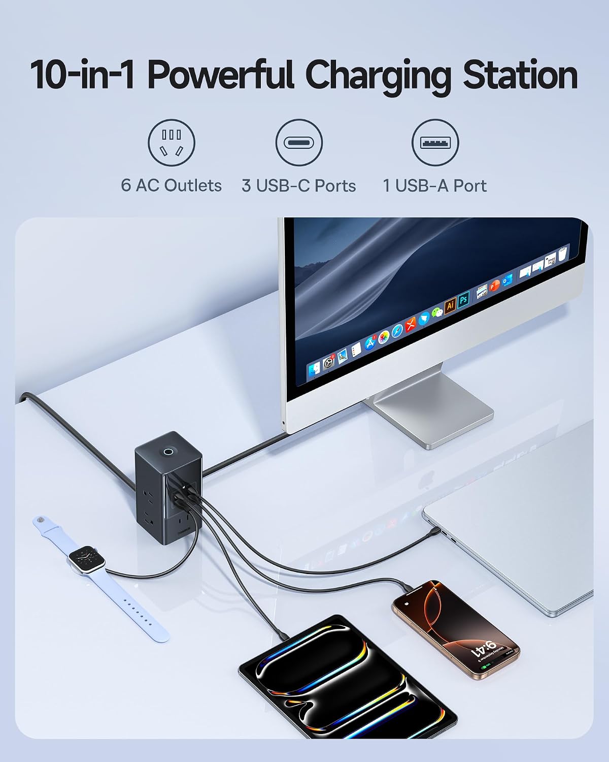 Detalle 2 de Baseus Charging Station 67W 10-in-1 ๐