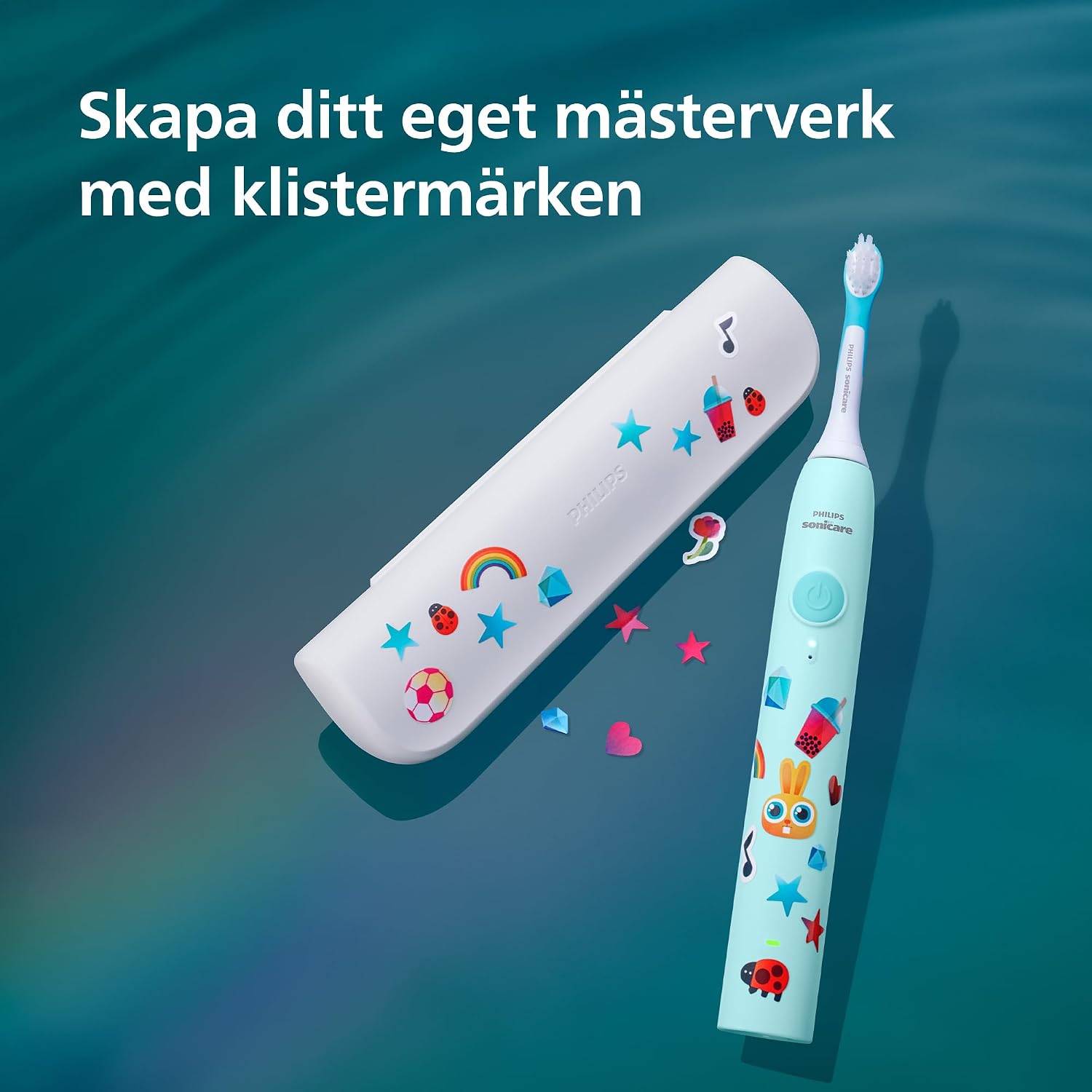 Detalle de Philips Sonicare for Kids HX6500/23 eltandborste för barn med två lägen