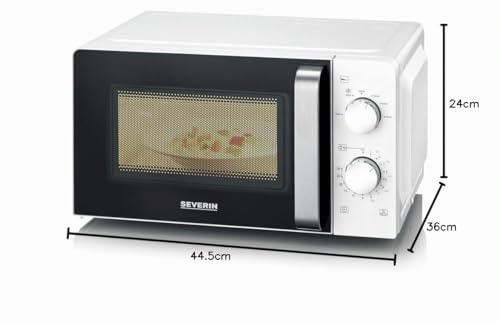 Thumbnail 7 de SEVERIN Mikrowelle MW 7885 – 17 L, Auftauen und Erhitzen, Drehteller 24,5 cm, Weiß/Edelstahl