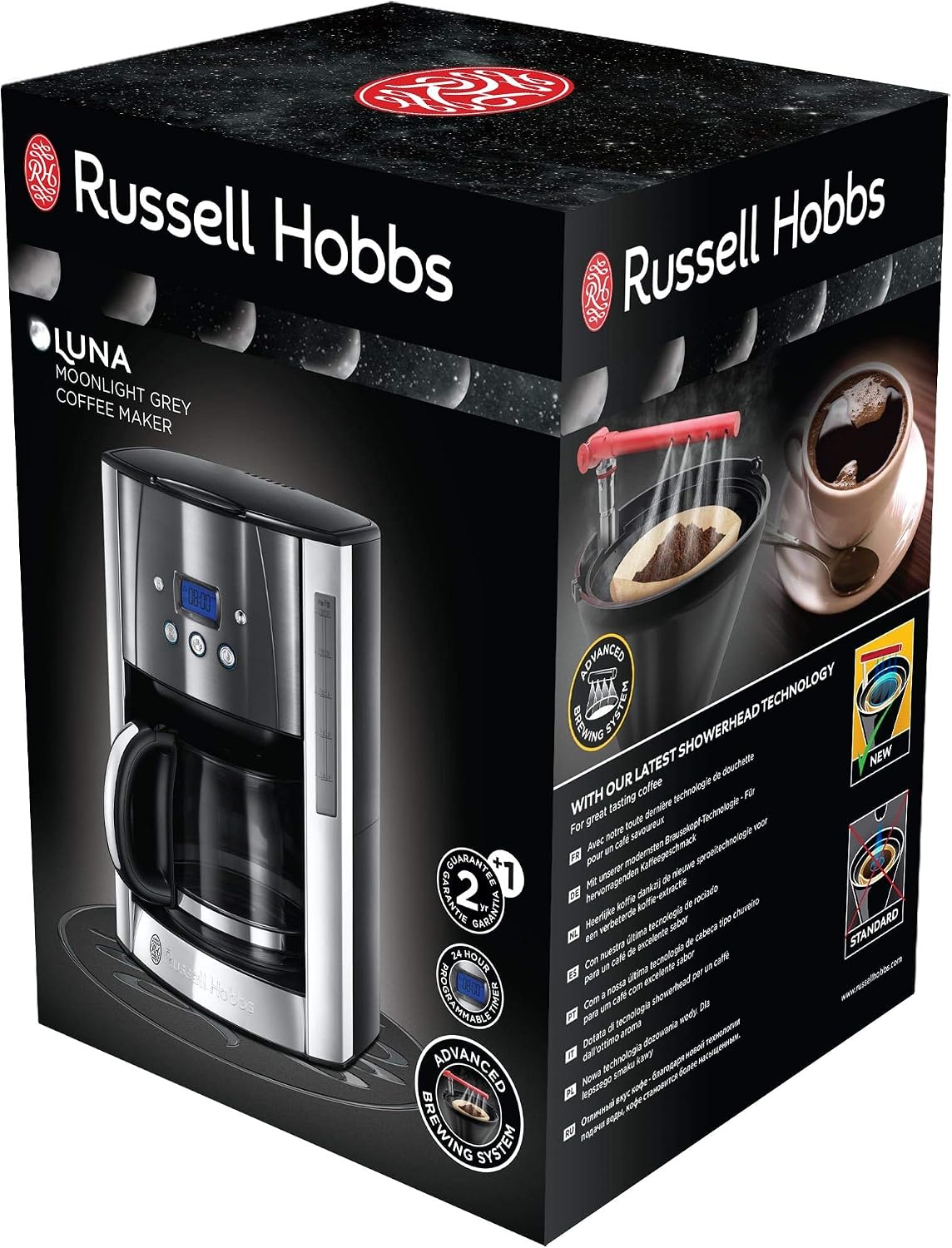 Detalle 2 de Russell Hobbs Luna Moonlight 1,8 L cafetera goteo