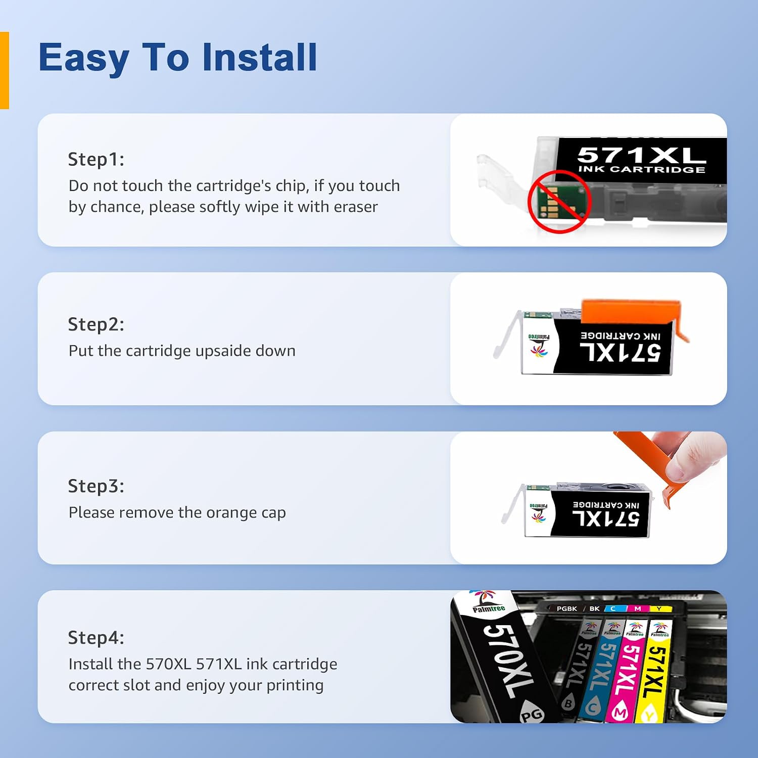 Thumbnail 5 de Palmtree 570XL 571XL 20-Pack compatible ink cartridges for Canon printers 🖨
