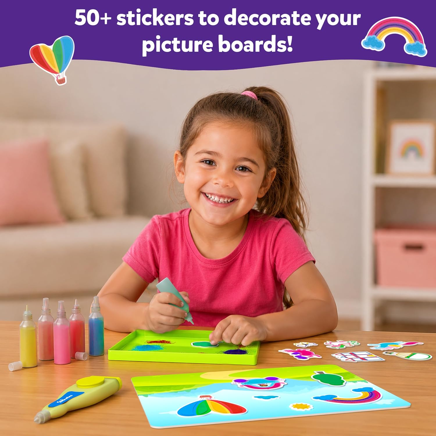 Thumbnail 5 de Skillmatics Sand Art Activity – Mess-Controlled Unicorn & Princess Craft Kit