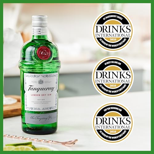Thumbnail 7 de Tanqueray London Dry Gin – aromatischer 4-fach destillierter Gin, 43,1% vol, 1000 ml