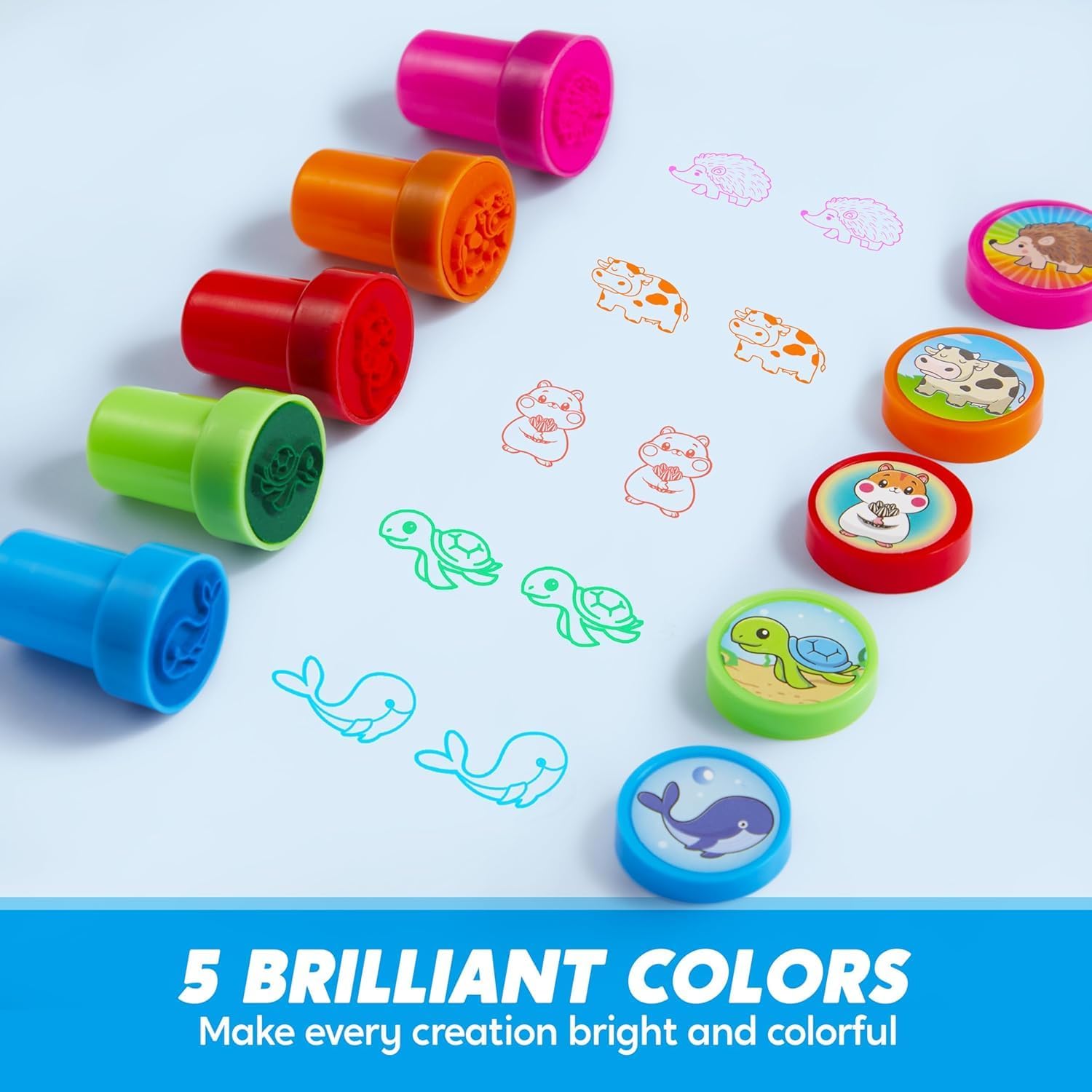 Thumbnail 1 de JOYIN 50 Stück Mini Stempel Kinder 50er Set 🖍