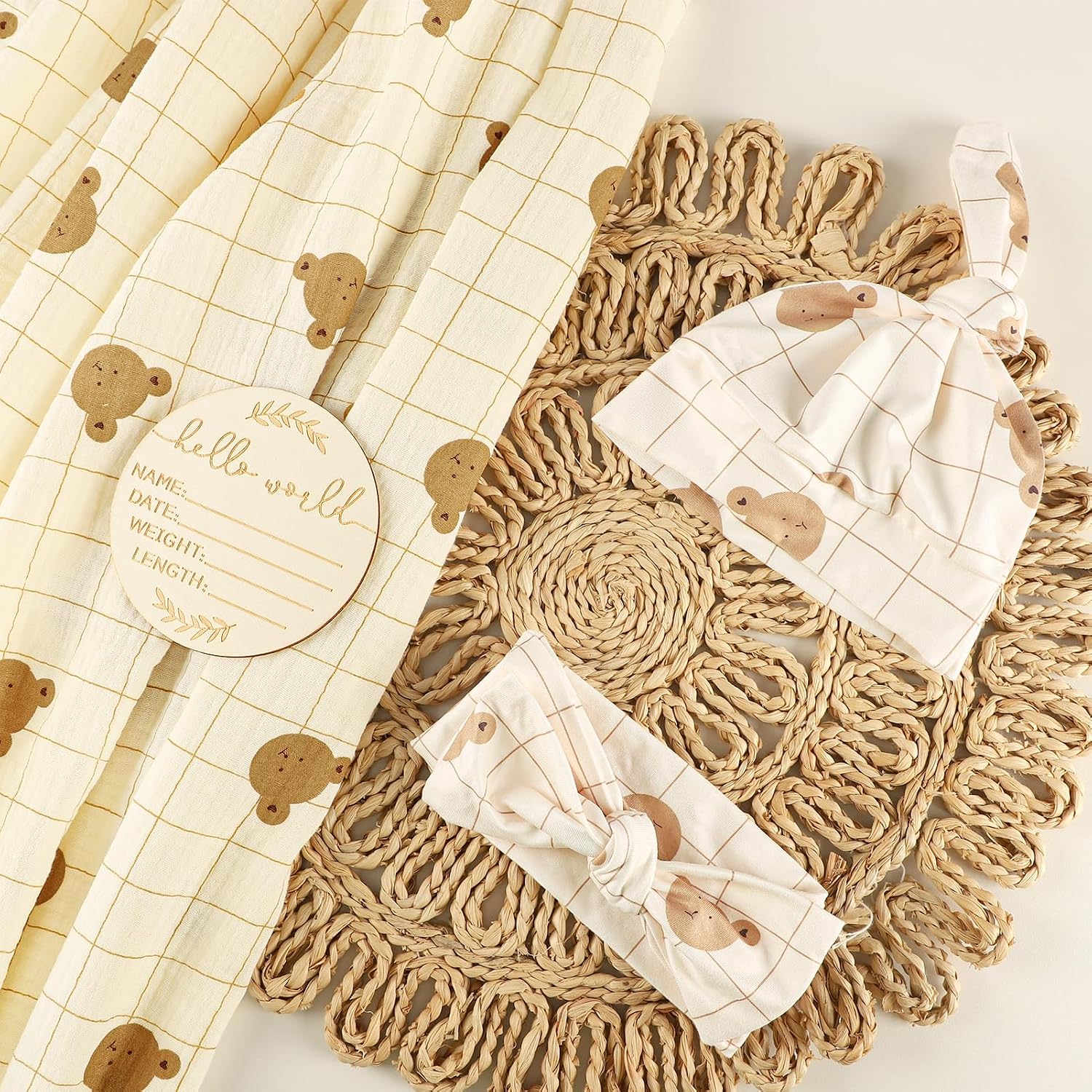 Detalle 2 de TANOFAR Muslin Swaddle Blankets, 47 x 47 Inches
