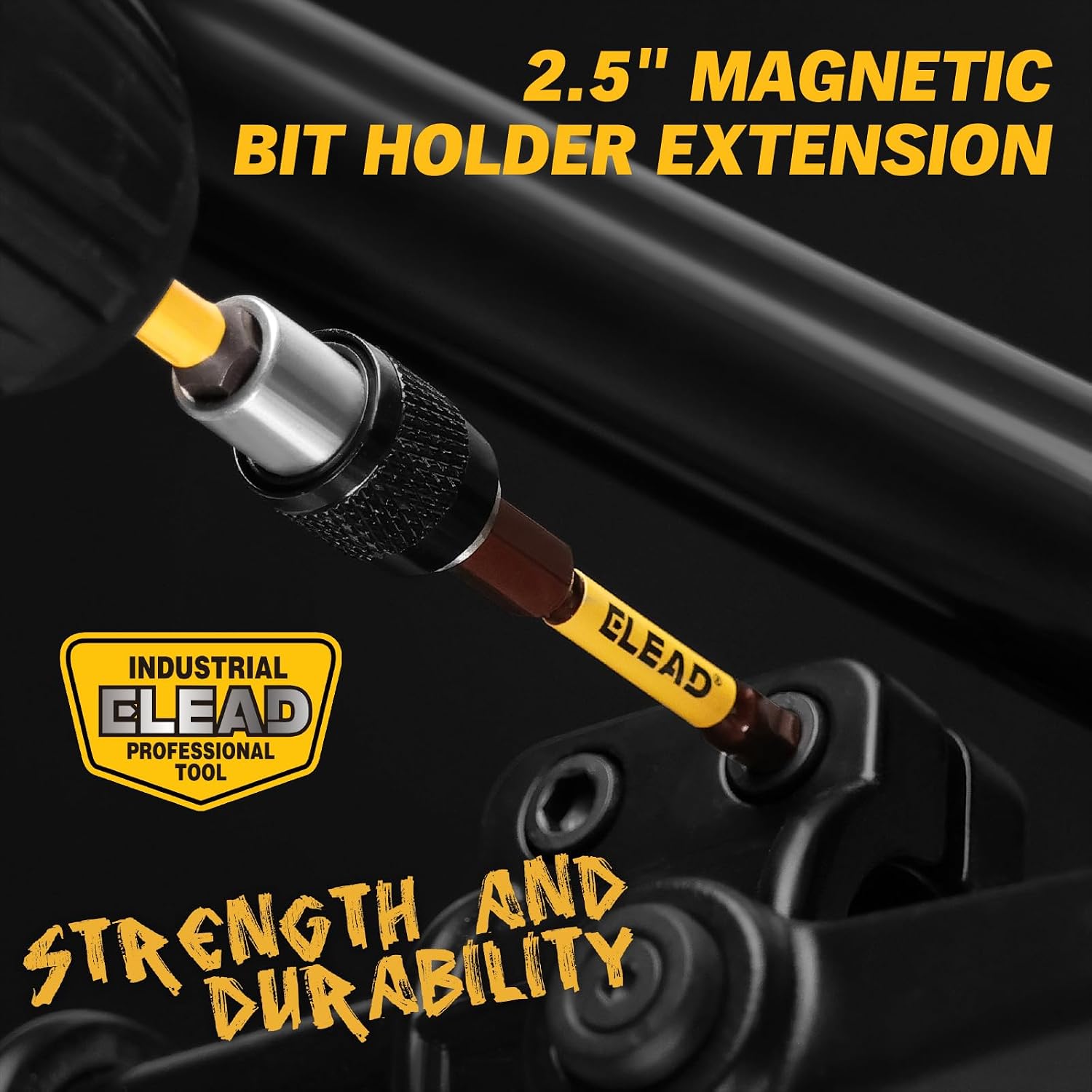 Detalle de ELEAD 70097 38-Piece Screwdriver Bit Set, S2 Steel, Magnetic Storage Rail