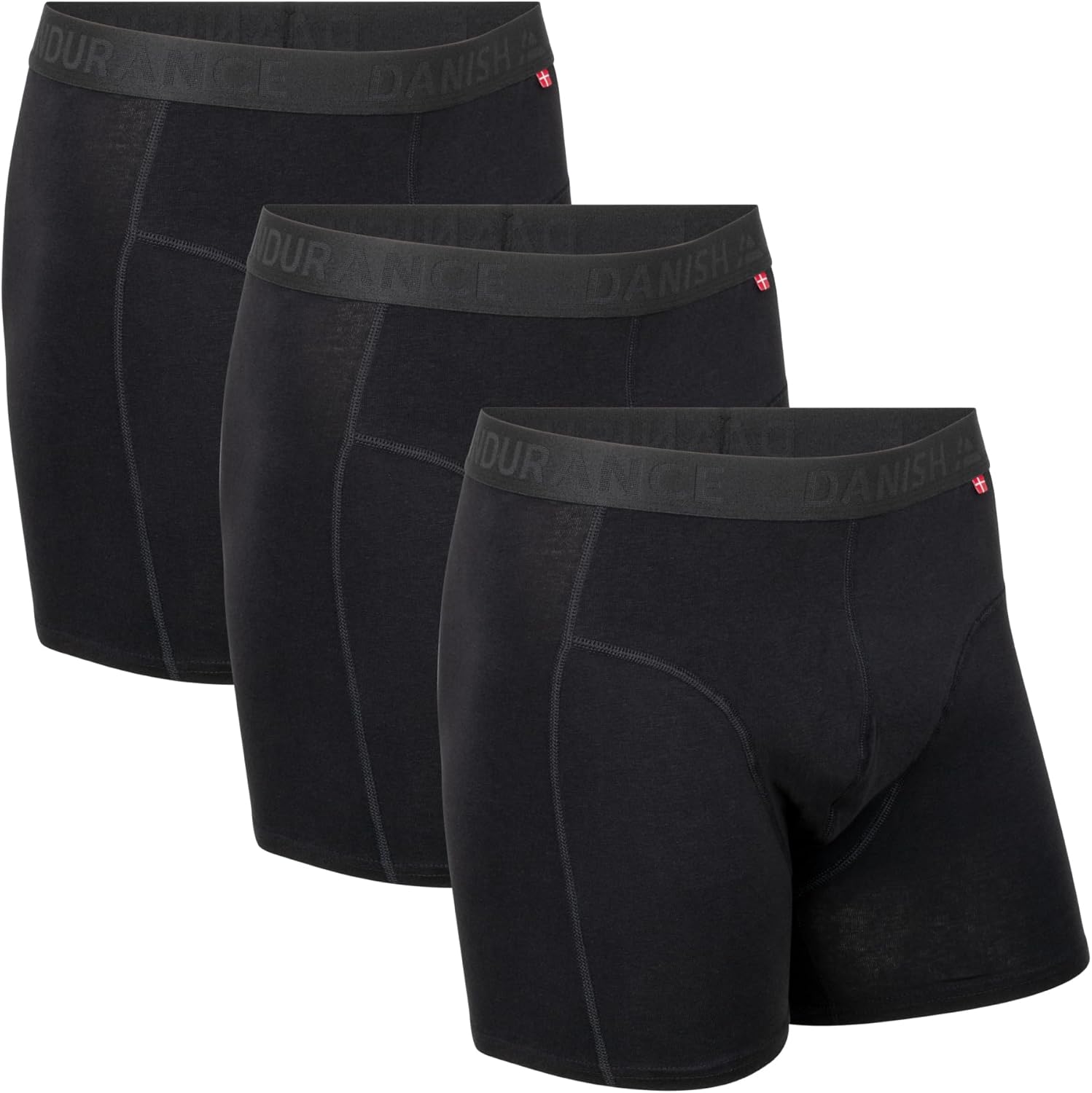 Detalle de DANISH ENDURANCE Boxers en coton bio Ultra Doux et Respirants – Lot de 3 ou 6