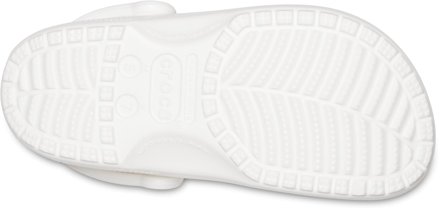 Detalle de Crocs Unisexe Adulte Classic Clog Sabots White (33/34 EU) – légère simplicité, confort et personnalisation