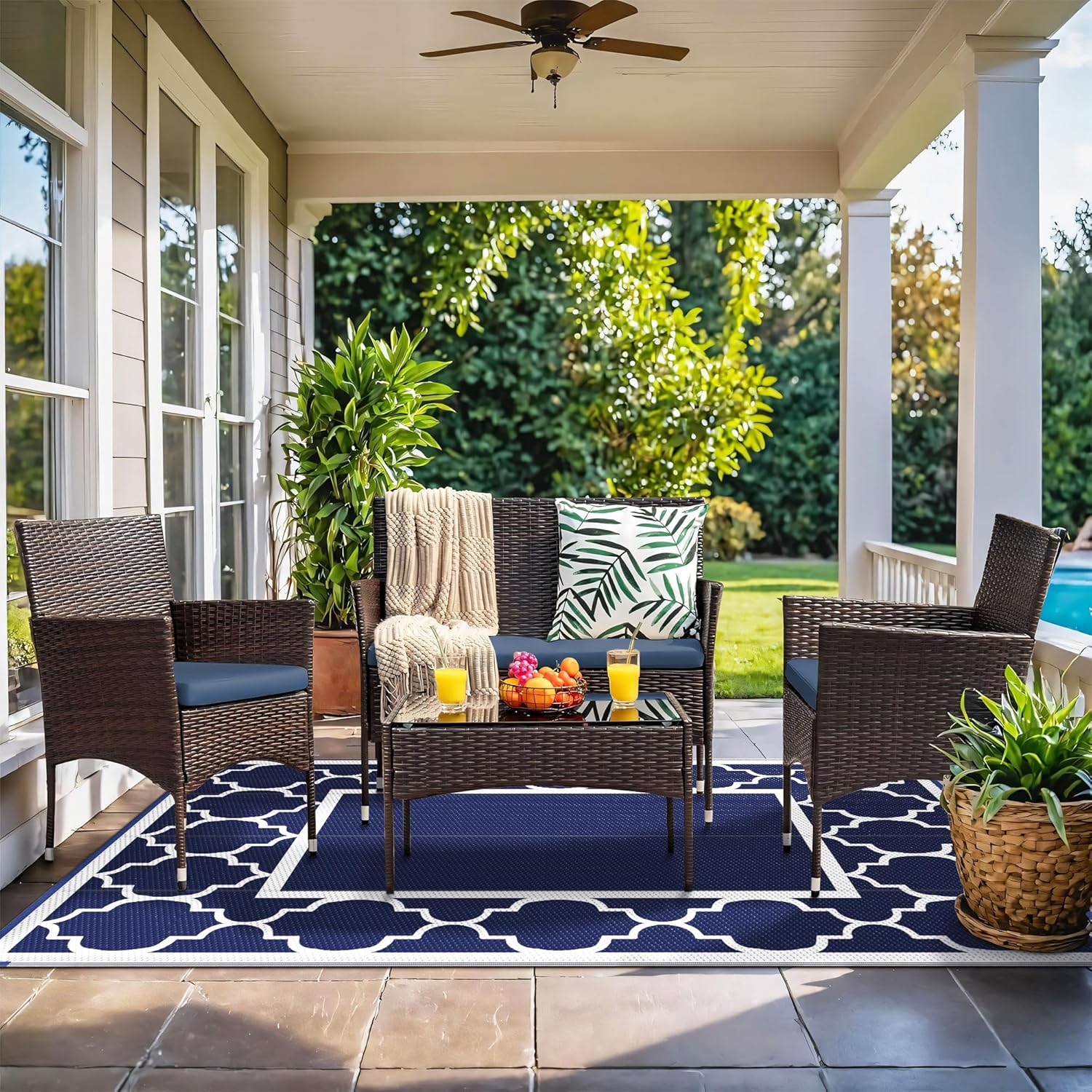 Thumbnail 1 de GENIMO 5' x 8' Outdoor Rug
