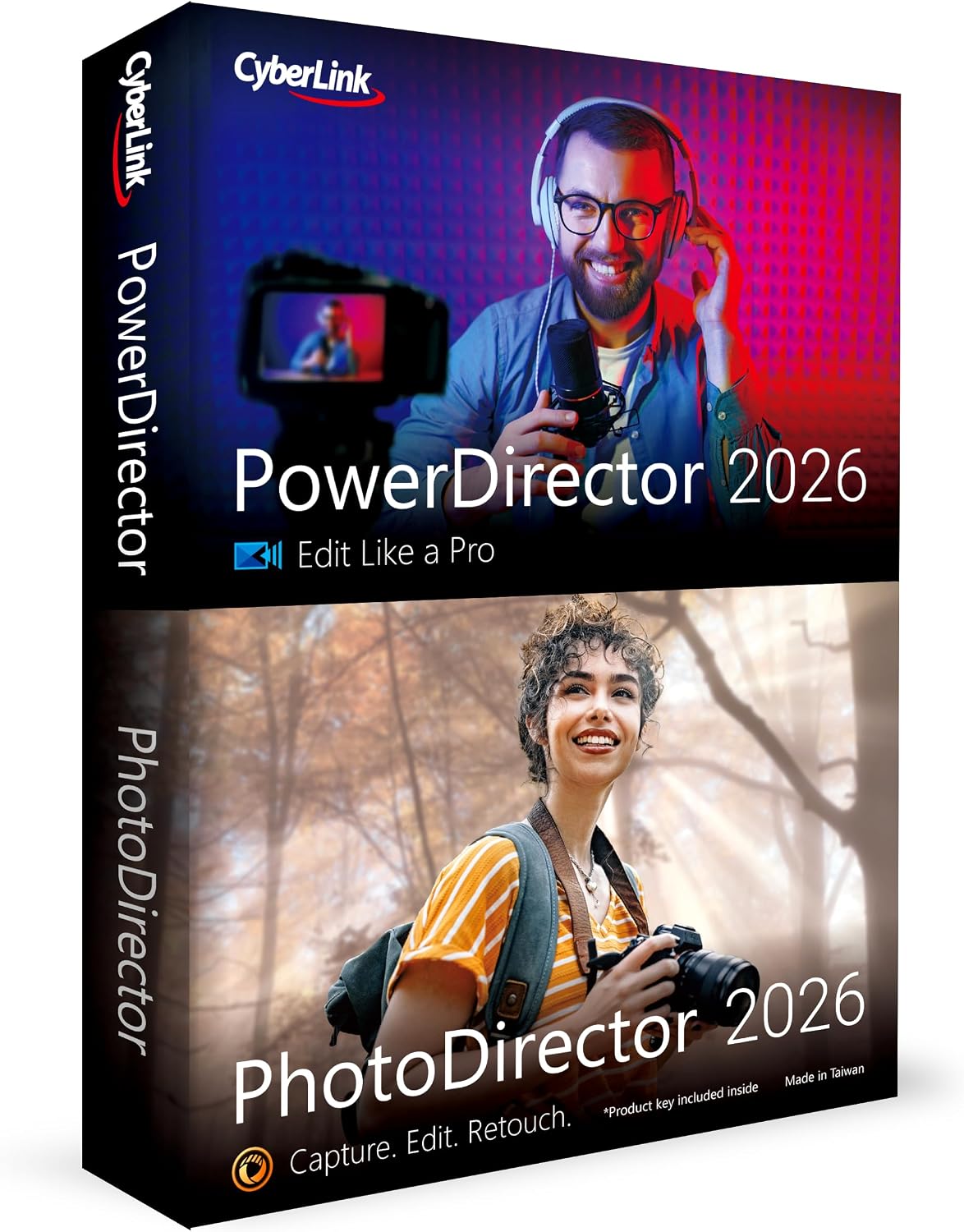 Detalle de CyberLink PowerDirector & PhotoDirector 2026: AI-Powered Video and Photo Editing Suite for Windows