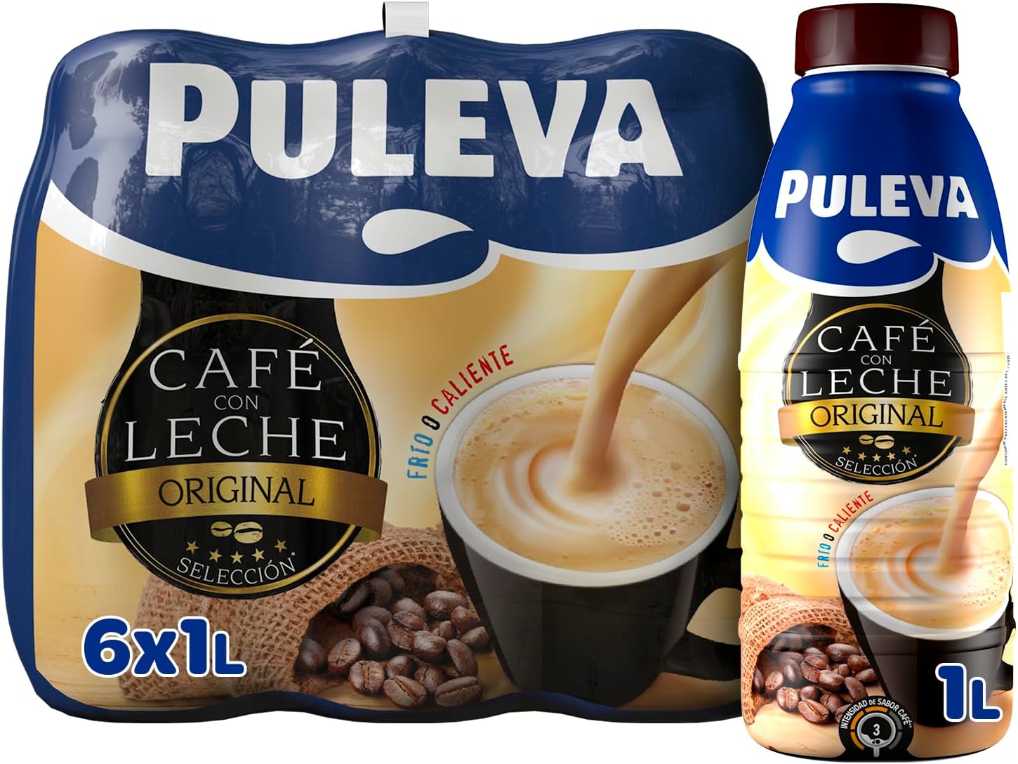 Thumbnail 2 de Puleva Café con Leche Capucci (Pack 6 x 1 L) listo para tomar, con café arábica y robusta y cacao