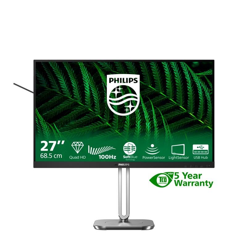 Thumbnail 1 de Monitor Philips 27B2G5500/00 – 27" Quad HD 100 Hz IPS con altura ajustable y altavoces