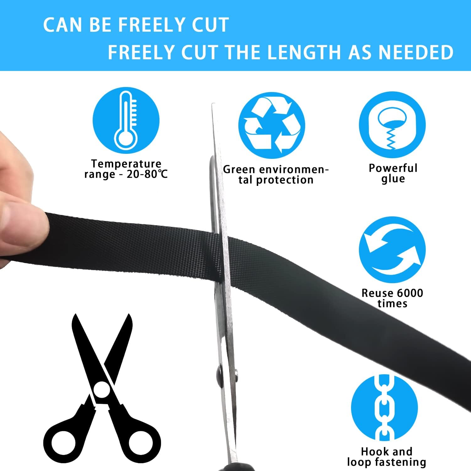 Thumbnail 2 de Gemi Klettband Kabelbinder 10 m, 20 mm