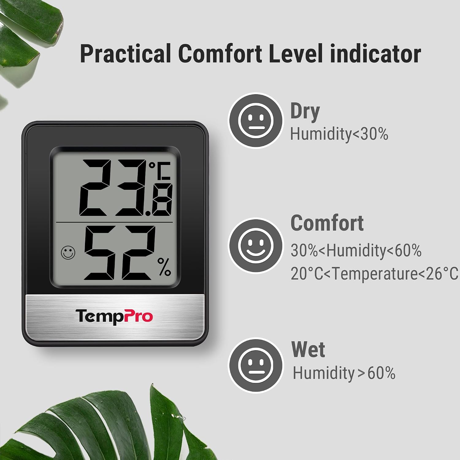 Detalle de ThermoPro TP49 Indoor hygrometer 1 for home