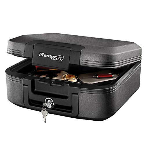 Detalle de Master Lock Tresor Feuerfest und Wasserdicht – 7,8 L, Dreifacher Schutz (Flug, Feuer, Flut)