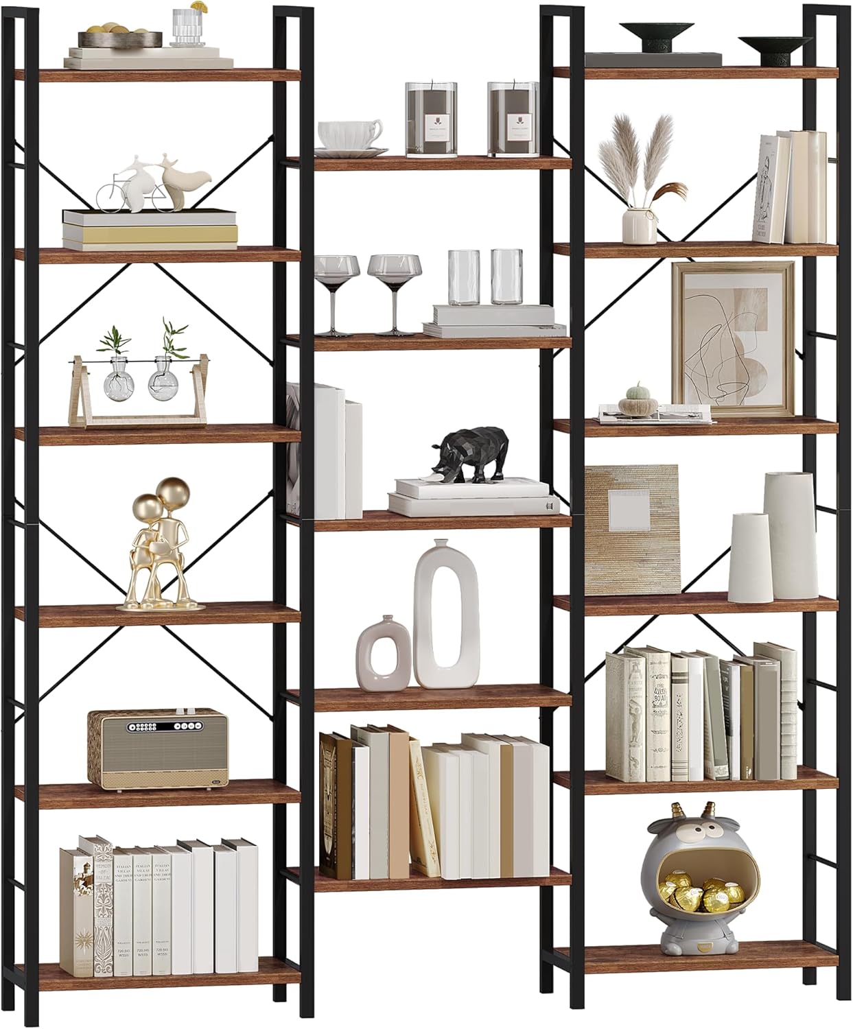 Detalle de Hzuaneri Librería 24×152×186 cm 17 estantes