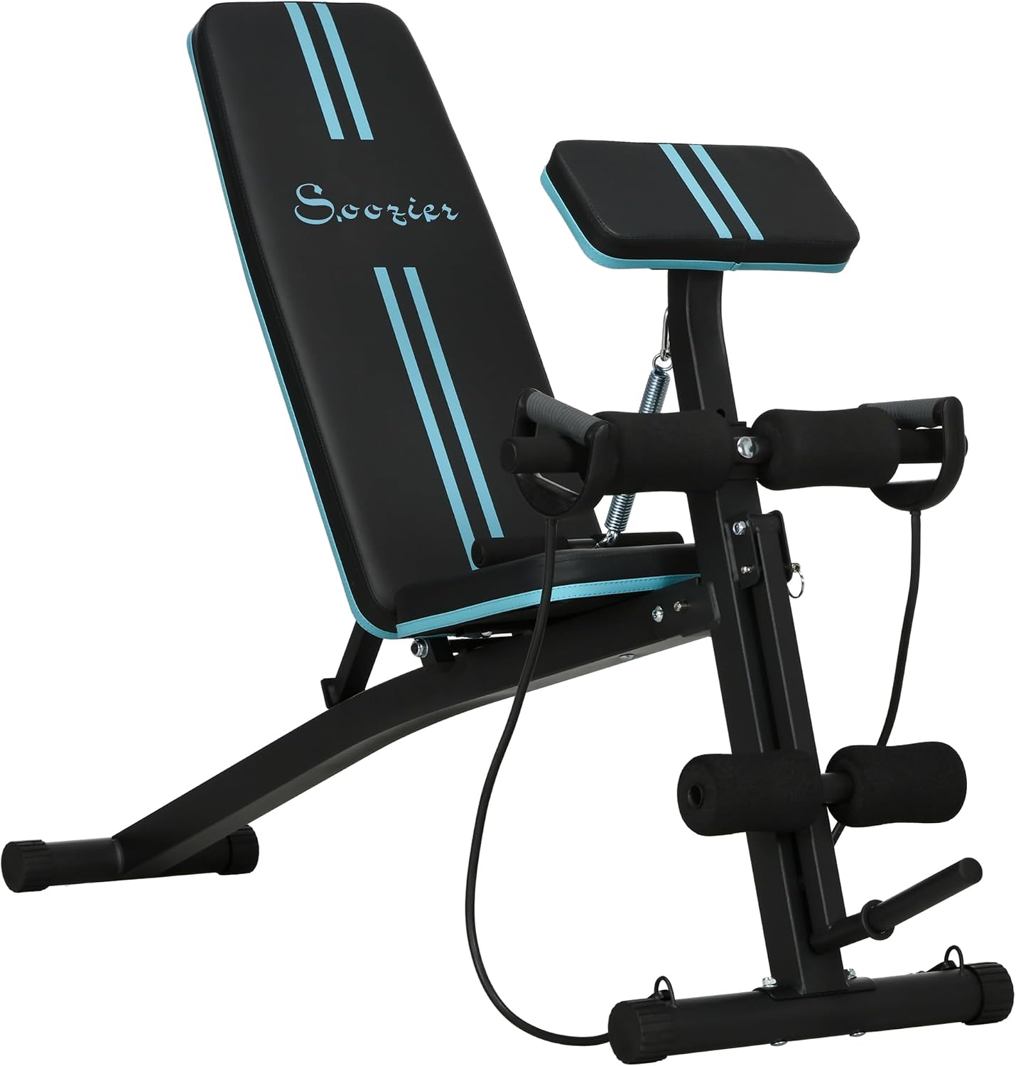 Detalle de Soozier A91-062V00BU Adjustable Weight Bench, Foldable with 7 Incline Positions
